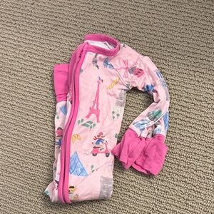 Little Sleepies Pink One Piece with Fun Prints